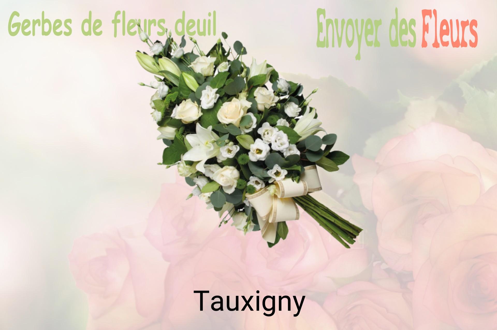 Gerbe de fleurs de deuil livrée à Tauxigny